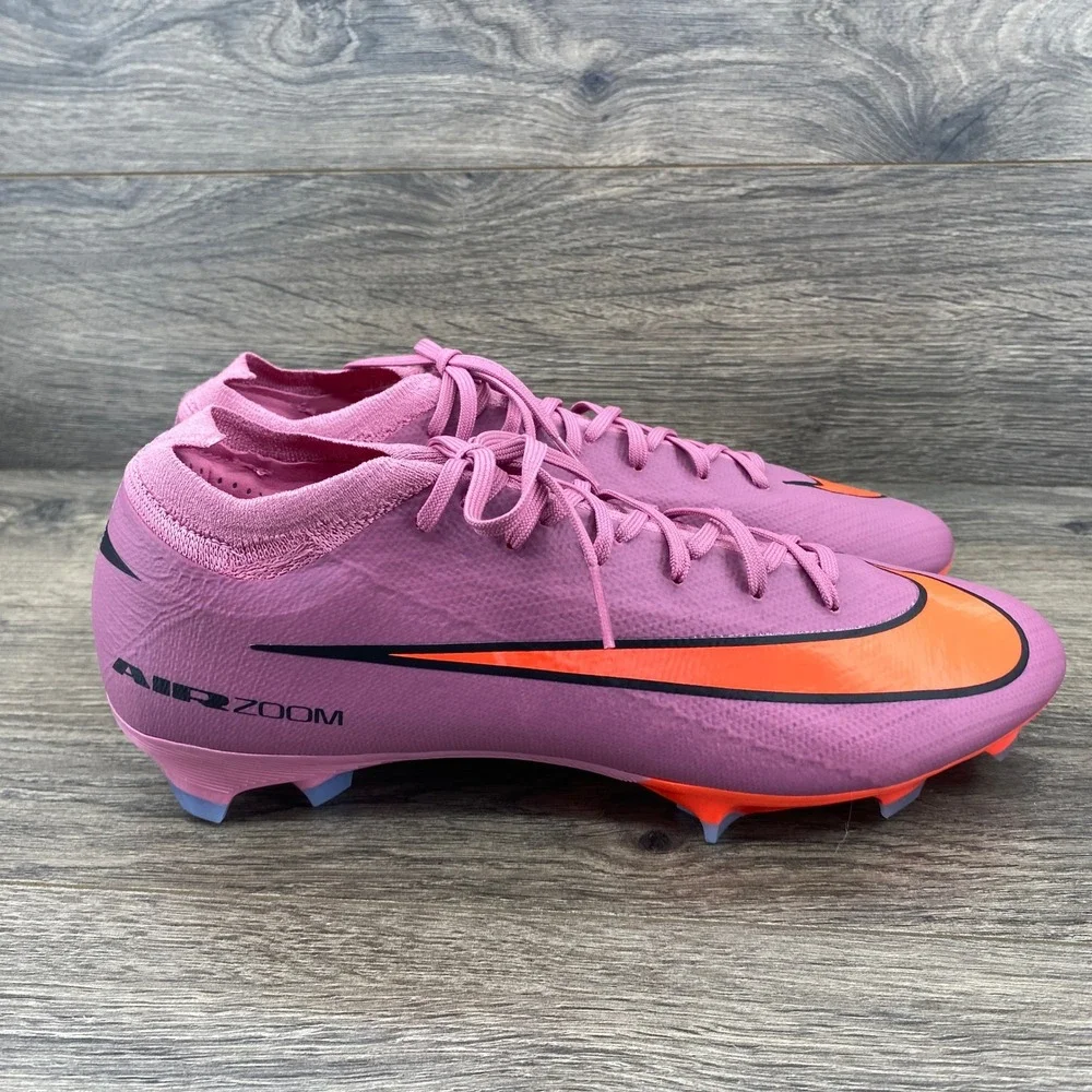 Nike Air Zoom Mercurial Vapor 16 PRO Soccer Cleats Mens 9 Pink Orange FQ8685-600